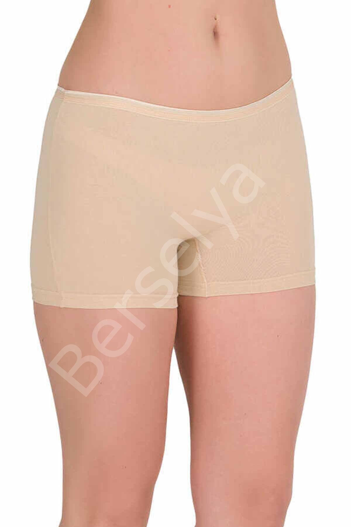 Likralı Kadın Boxer Ten 2101B