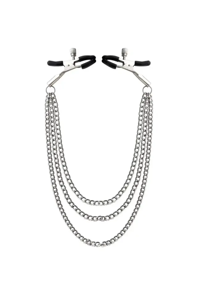 Siyah Fantezi Göğüs Ucu Sıkıştırıcı Nipple Clamp Brf-8006