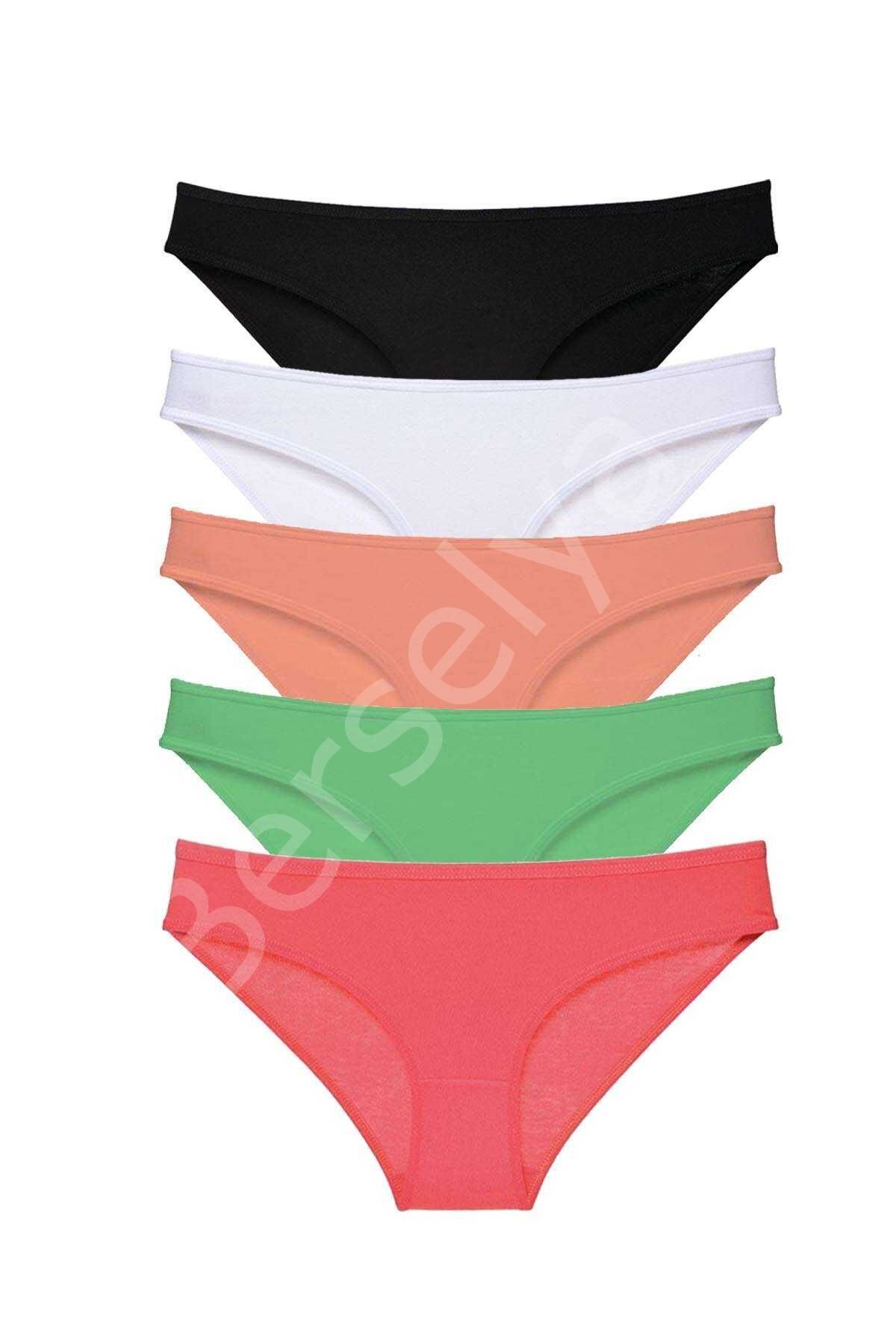 5 adet Süper Eko Set Likralı Kadın Slip Külot 517 L