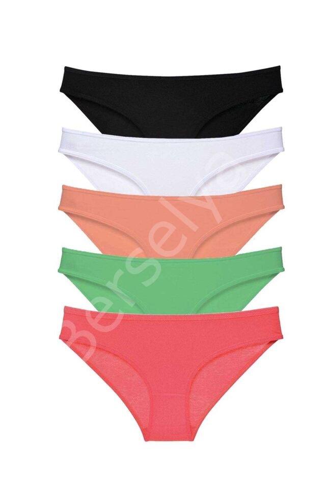 5 adet Süper Eko Set Likralı Kadın Slip Külot 517 L