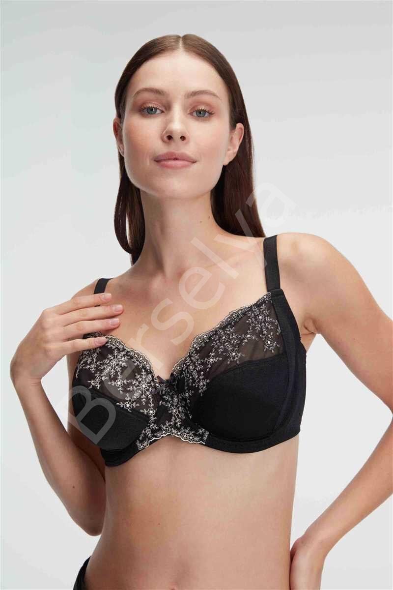 Balenli Desteksiz Dolgusuz Toparlayıcı Dantelli Küçültücü Sütyen