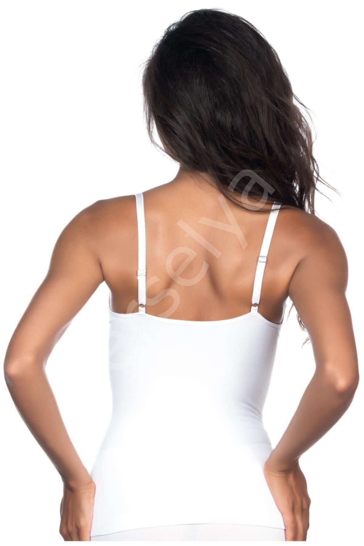Beyaz Mı Emay 5040 İp Askılı Fantazi Atlet Korse