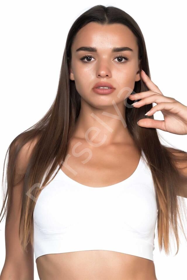 Beyaz Emay 4021 Pedli Kalın Askılı Sütyen Korse