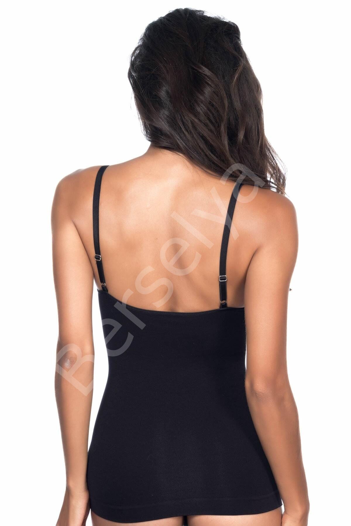 Siyah Mı Emay 5040 İp Askılı Fantazi Atlet Korse