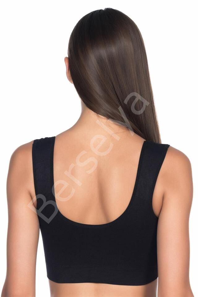 Siyah Emay 4021 Pedli Kalın Askılı Sütyen Korse