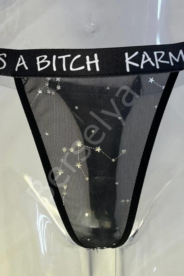 Yazılı String Külot Sexi 81900