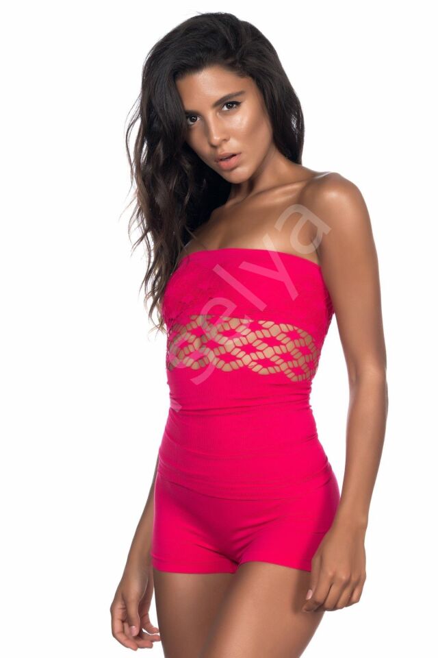 Fuşya Mı Emay 5035 Fantazi Straplez Atlet Korse