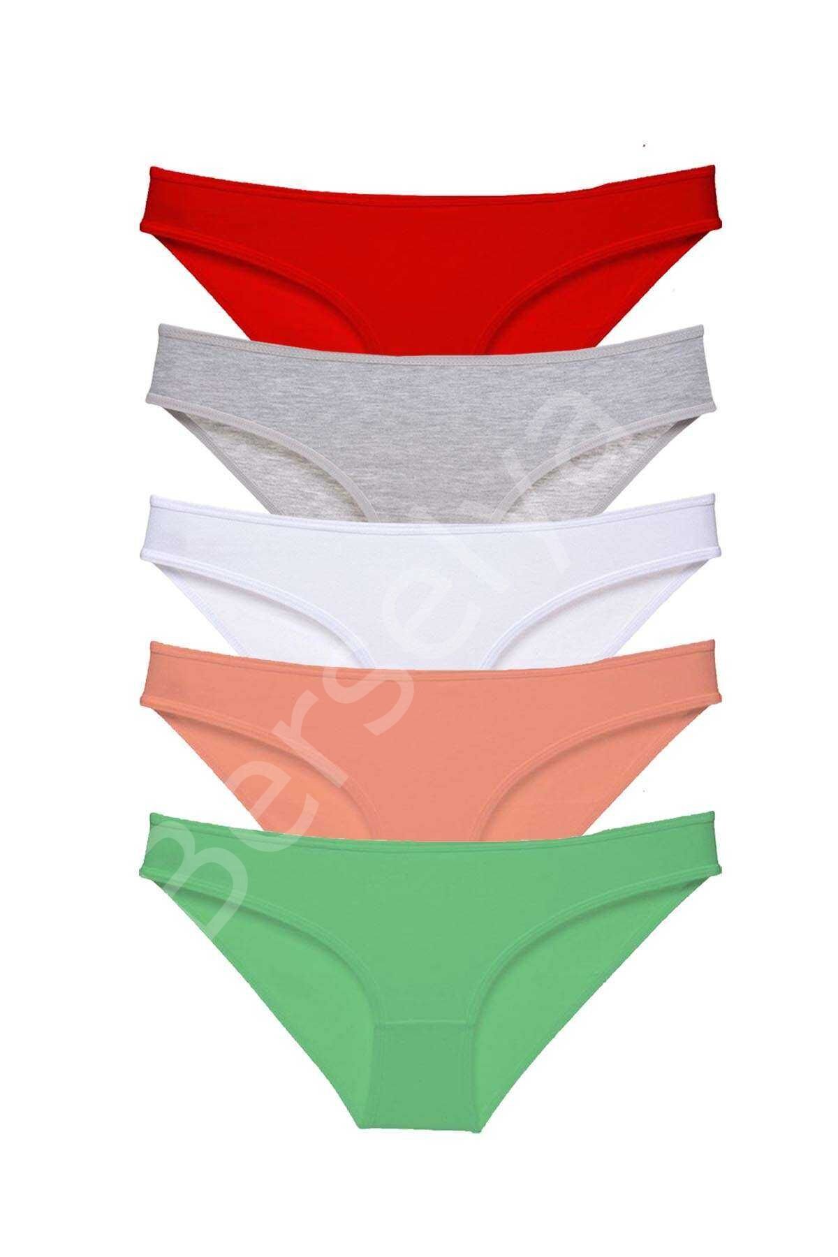 5 Adet Süper Eko Set Likralı Kadın Slip Külot 518