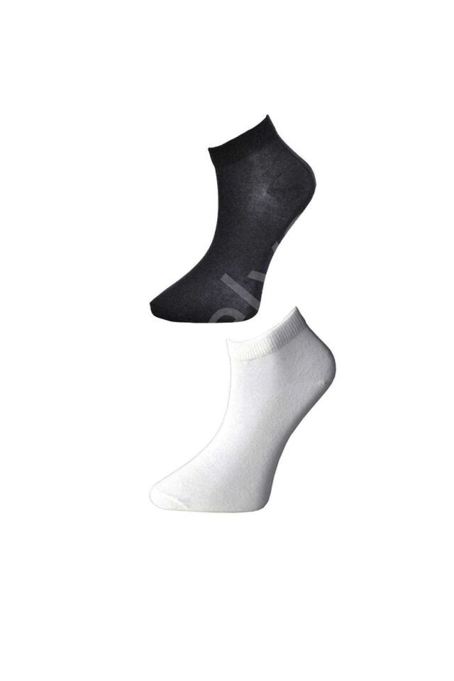 Siyah ve Beyaz Kadın Bilek Çorap 9 çift 36-40