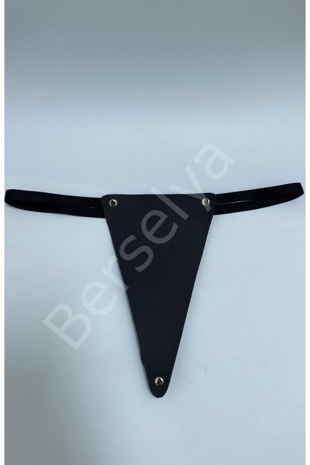 Suni Yumuşak Deri Harness Fantezi Sexi Tanga Külot  81077