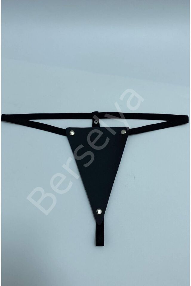 Suni Yumuşak Deri Harness Fantezi Sexi Tanga Külot  81077