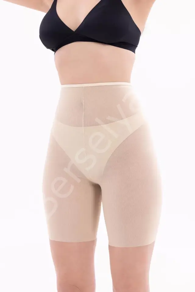 Ten  2705 Lazer Tül Toparlayıcı Paçalı Boxer Hayalet Korse
