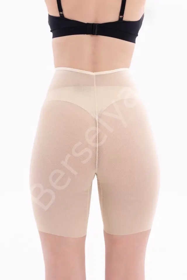 Ten  2705 Lazer Tül Toparlayıcı Paçalı Boxer Hayalet Korse