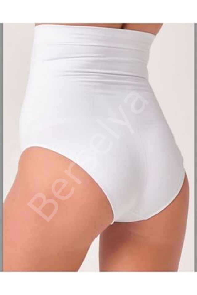 Beyaz Kadın Dikişsiz Slip Korse - 780 - Kopya