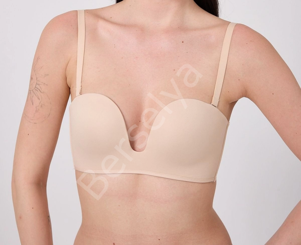 Freshness Msf05 Destekli V Dekolte Lazer Kesim Sütyen