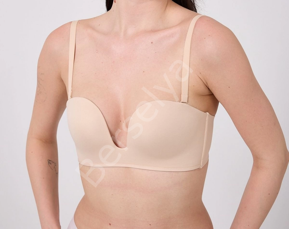 Freshness Msf05 Destekli V Dekolte Lazer Kesim Sütyen