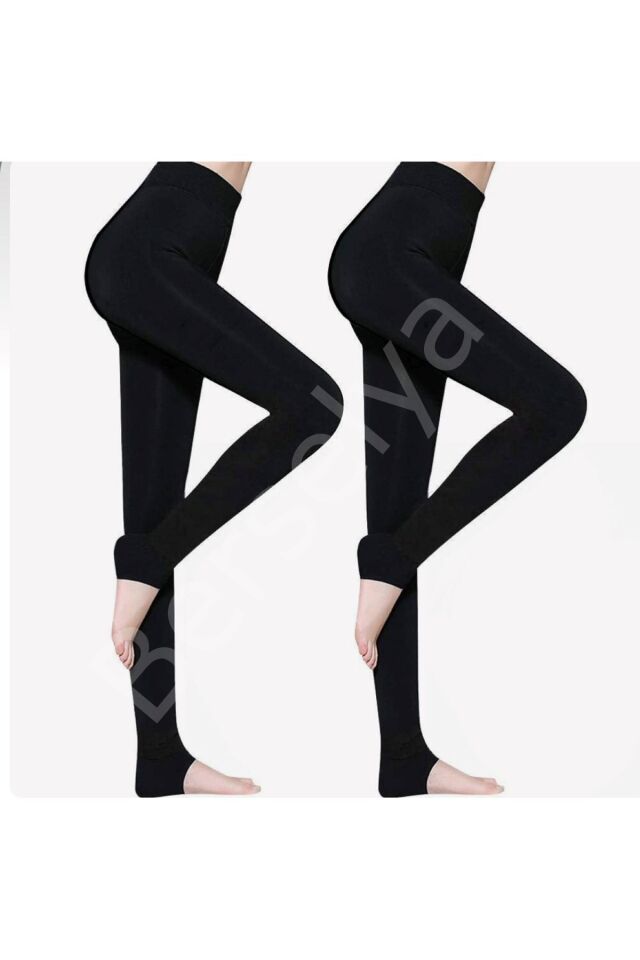 Siyah Peluş Tayt Pt580-1