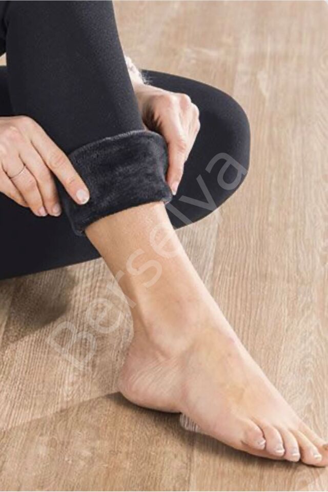 Siyah Peluş Tayt Pt580-1