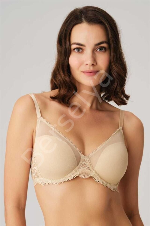 Balenli Desteksiz Dolgusuz Toparlayıcı Dantelli Küçültücü Sütyen