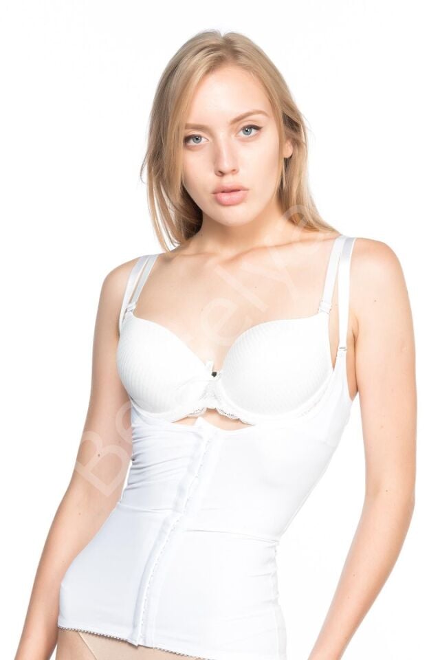 Beyaz Mı Emay 2875 Göğüs Altı Bel Ve Basen Toparlayıcı Korse