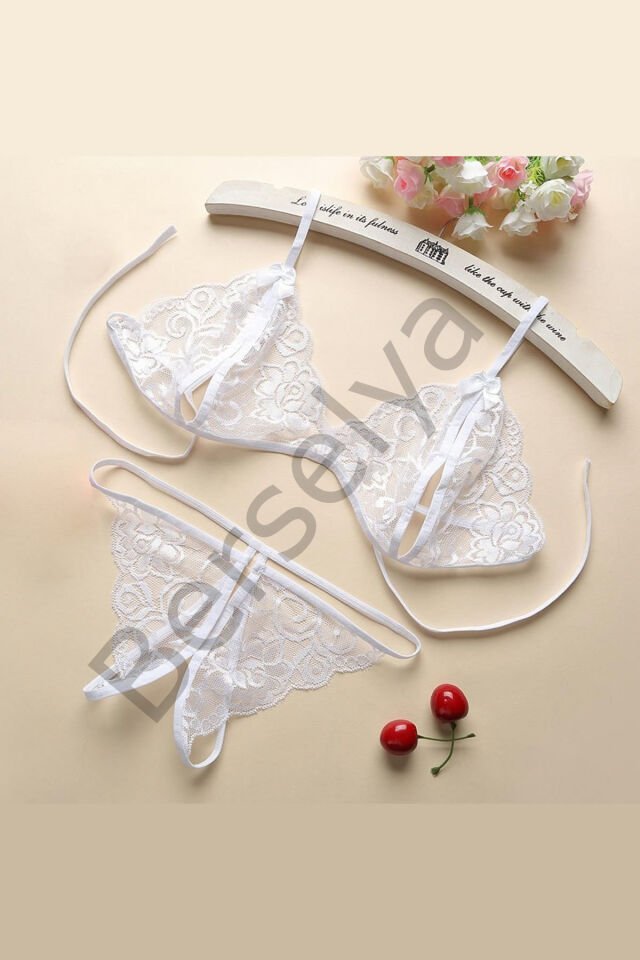 Kadın Dantelli Sütyen Külot Takımı 5'li Set