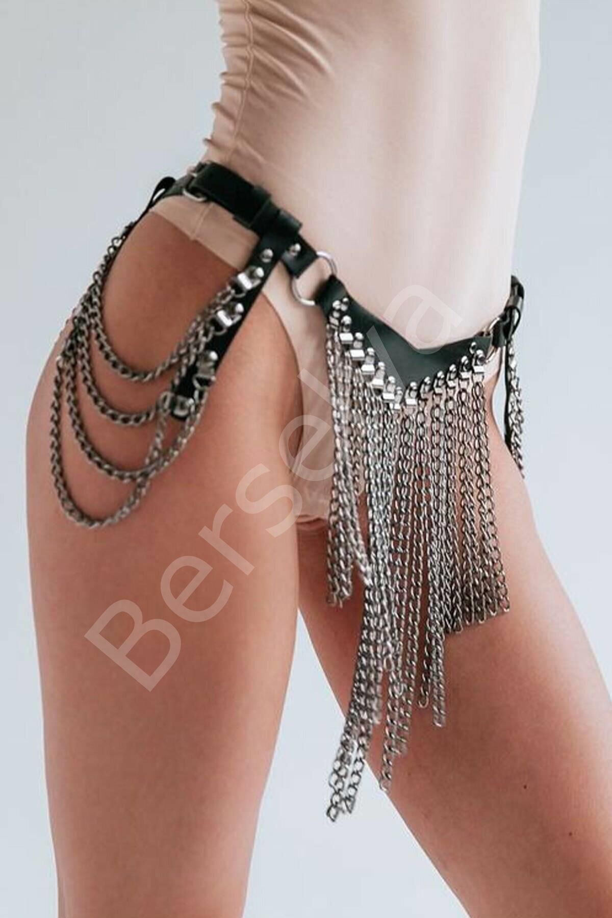 Deri Harness Fantezi Külot 81021