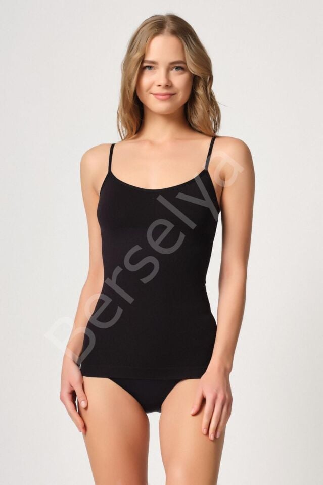 Siyah Mı Emay 5020 İnce Askılı Atlet Korse