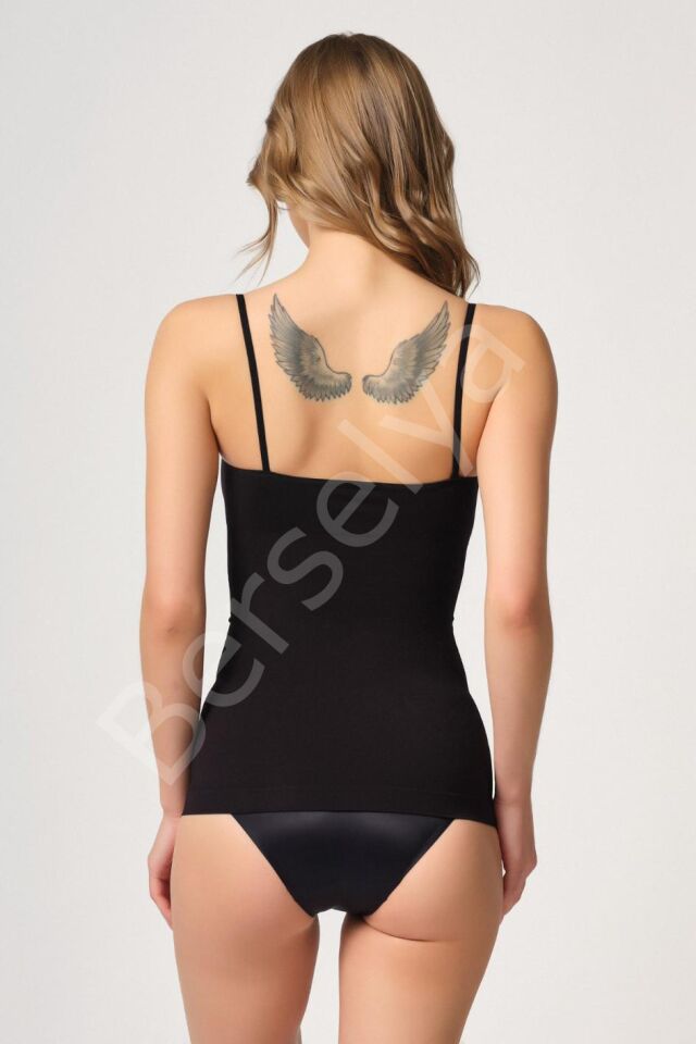 Siyah Mı Emay 5020 İnce Askılı Atlet Korse