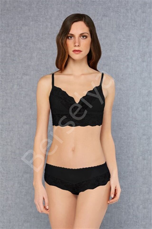Doreanse Kadın Dolgusuz Bralet Sütyen Slip Külot Takım 12432