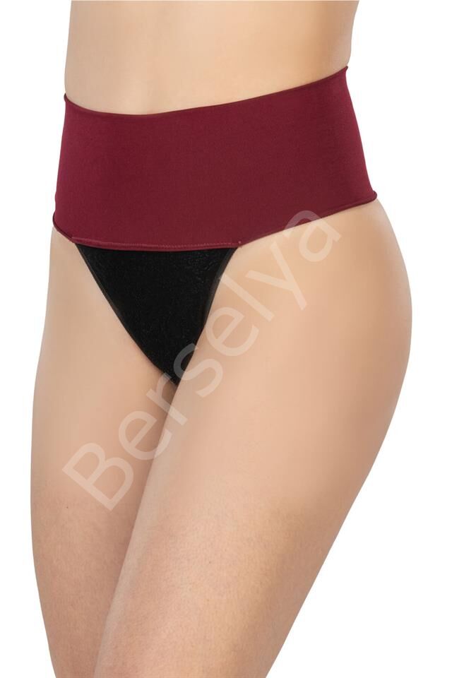 Bordo Mı 2048 Seamless Çift Renk String Korse