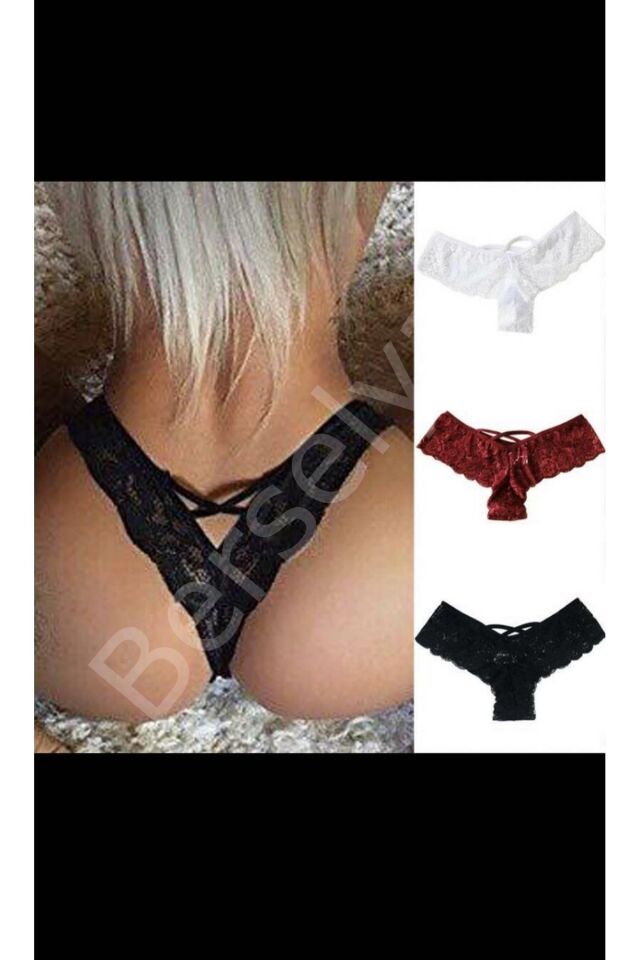Arkası Çapraz Yarım Boxer Siyah Külot 80966