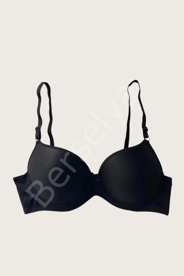 Mikro Kumaş Push Up Dolgulu Balenli Günlük Tek Destekli Sütyen