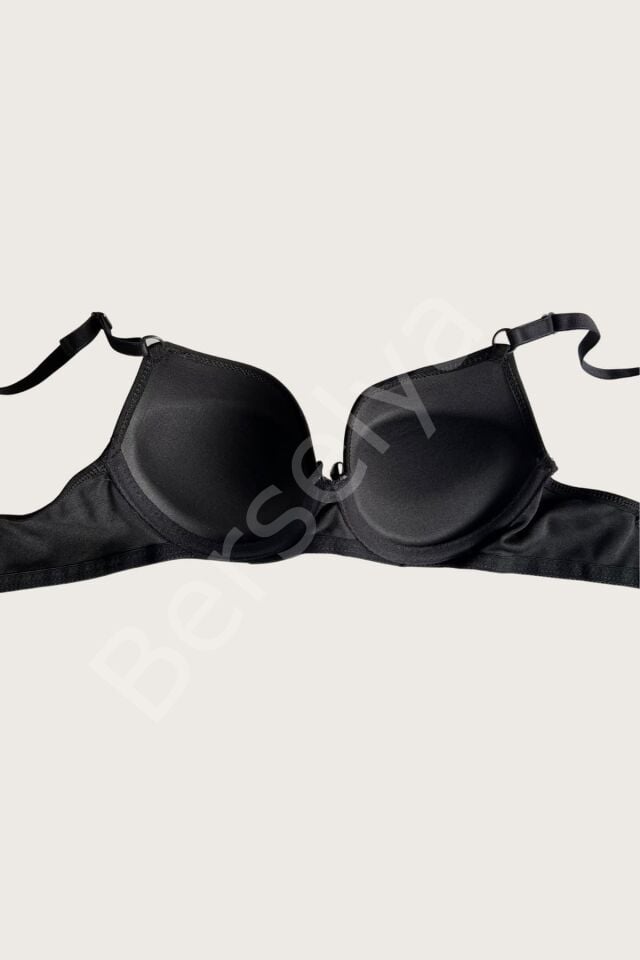 Mikro Kumaş Push Up Dolgulu Balenli Günlük Tek Destekli Sütyen