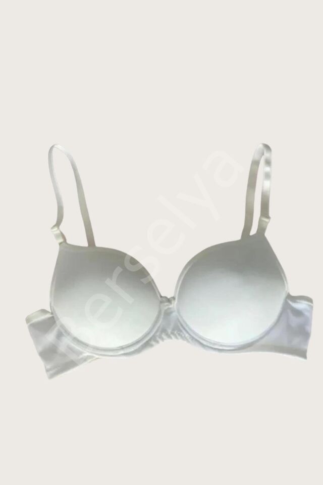 Mikro Kumaş Push Up Dolgulu Balenli Günlük Tek Destekli Sütyen