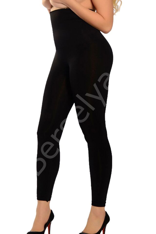 Siyah Kadın Uzun Tayt Korse - 735