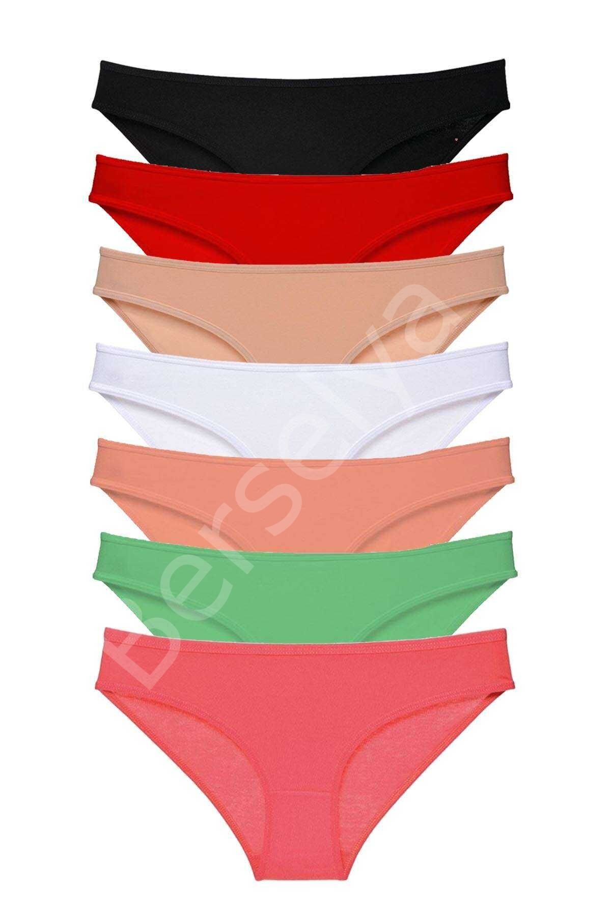 7 Adet Süper Eko Set Likralı Kadın Slip Külot Set 5