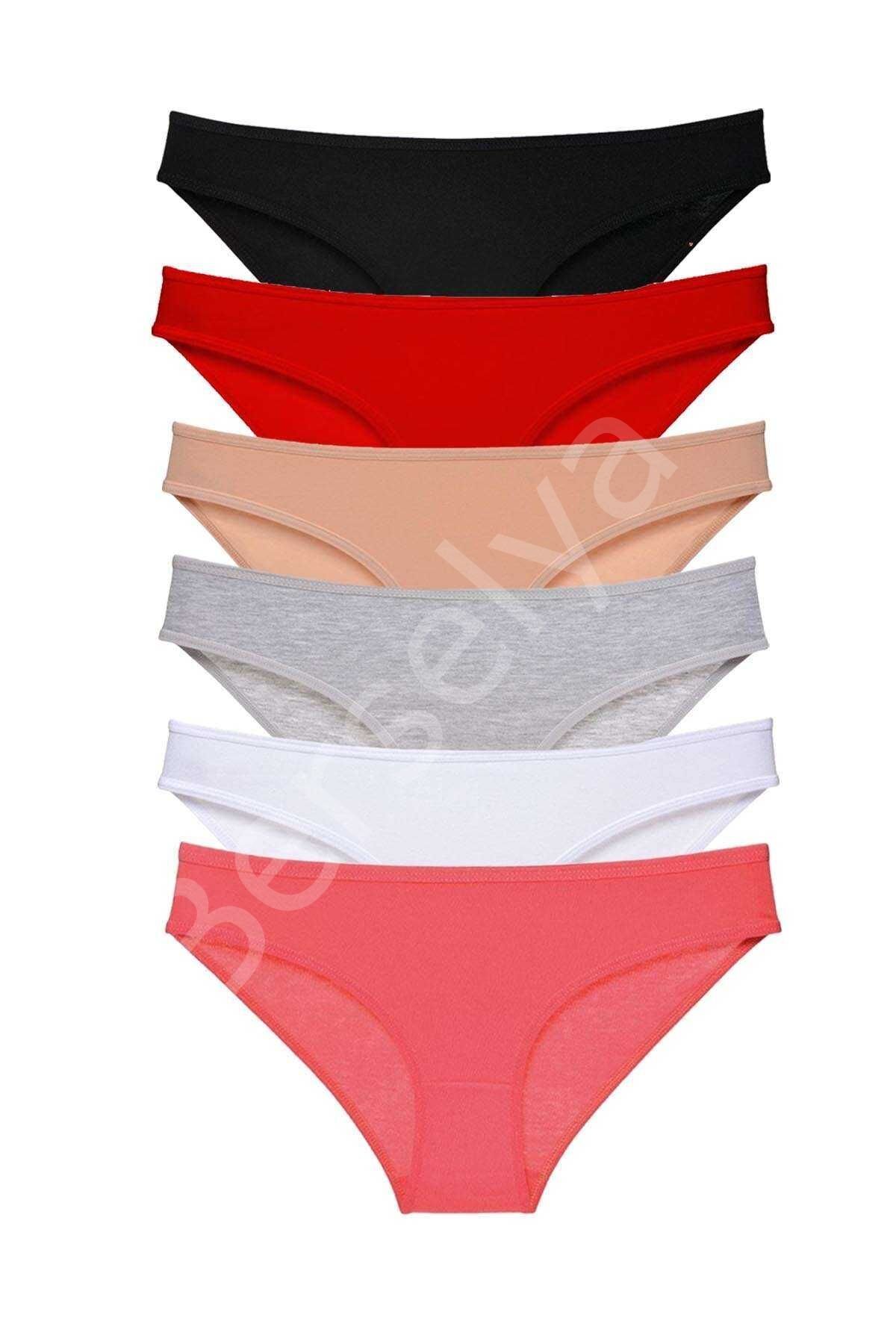 6 adet Süper Eko Set Likralı Kadın Slip Külot Renk 3