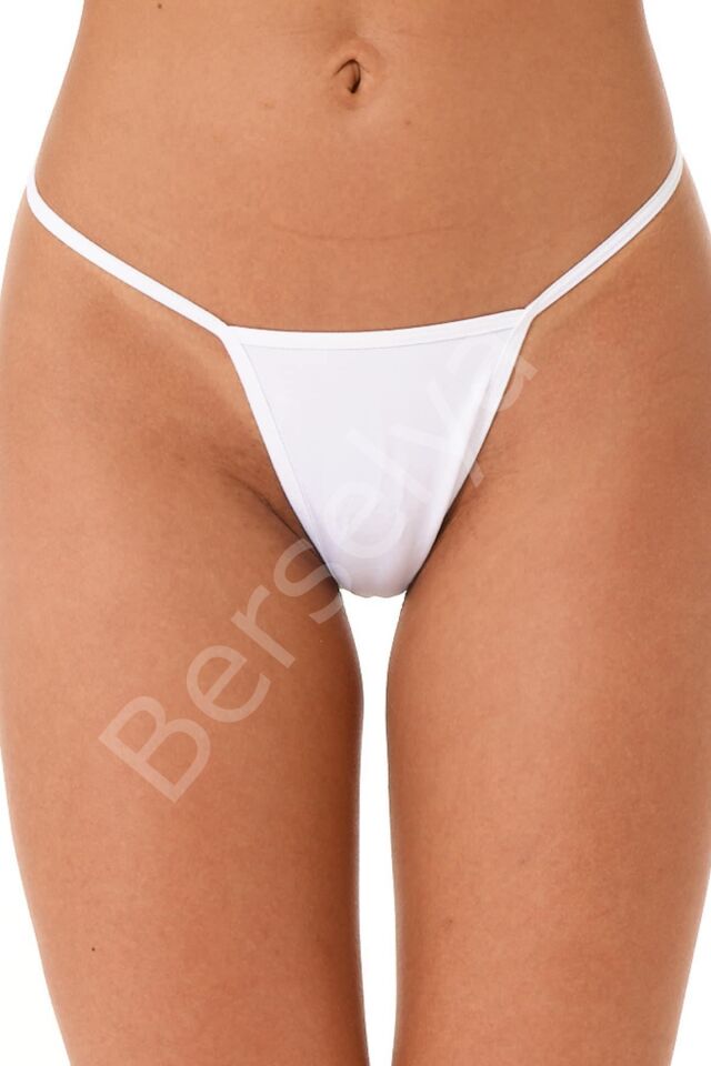 Beyaz Fantezi Tanga Külot 85924
