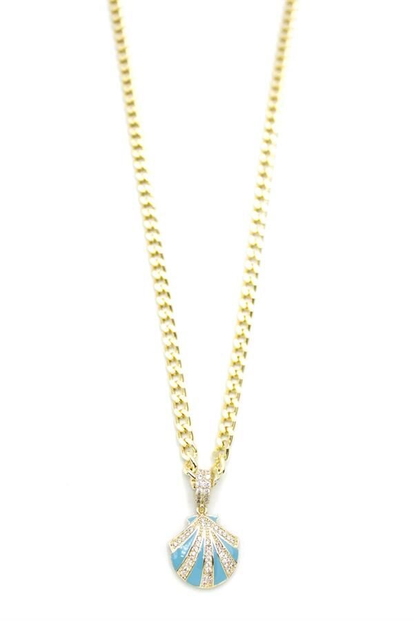 Deniz Kabuğu Kolye - Altın Altın