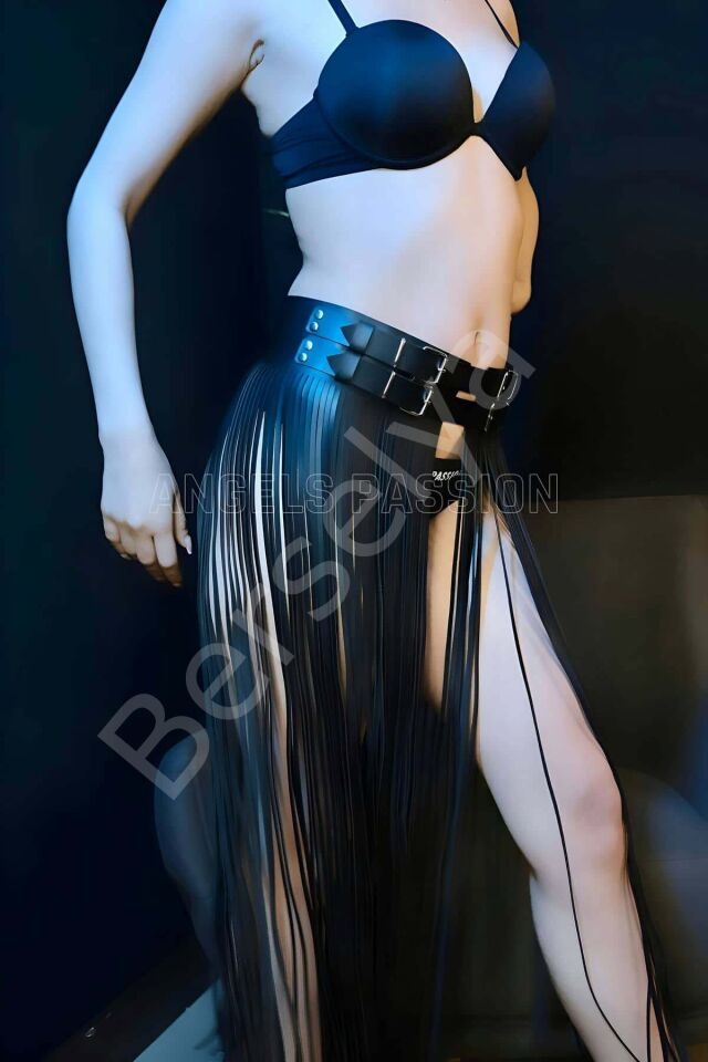 Püsküllü Deri Etek Harness - Brf1090