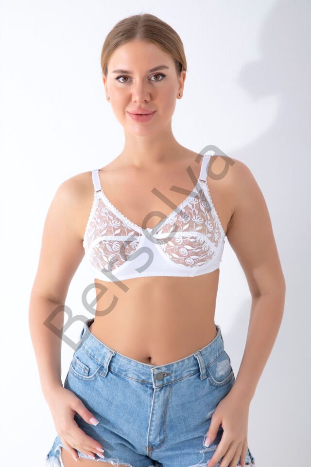 Kırmızı Dantelli Toparlayıcı Sütyen - 506