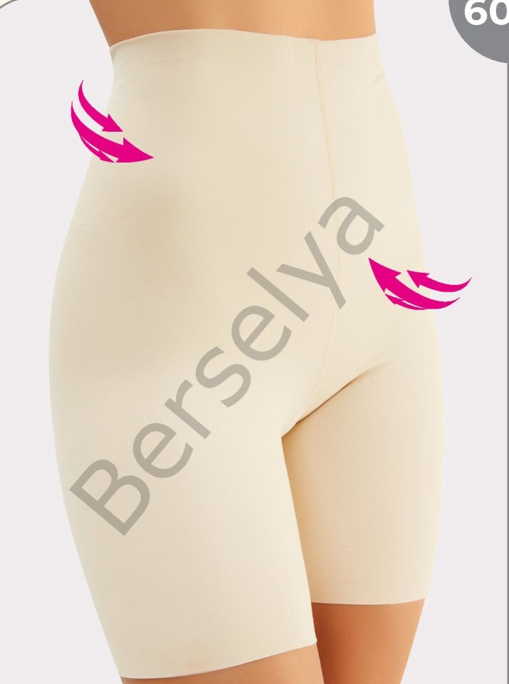 Miss Flex Ten Lazer Kesim Yüksek Bel Şort Korse 6002