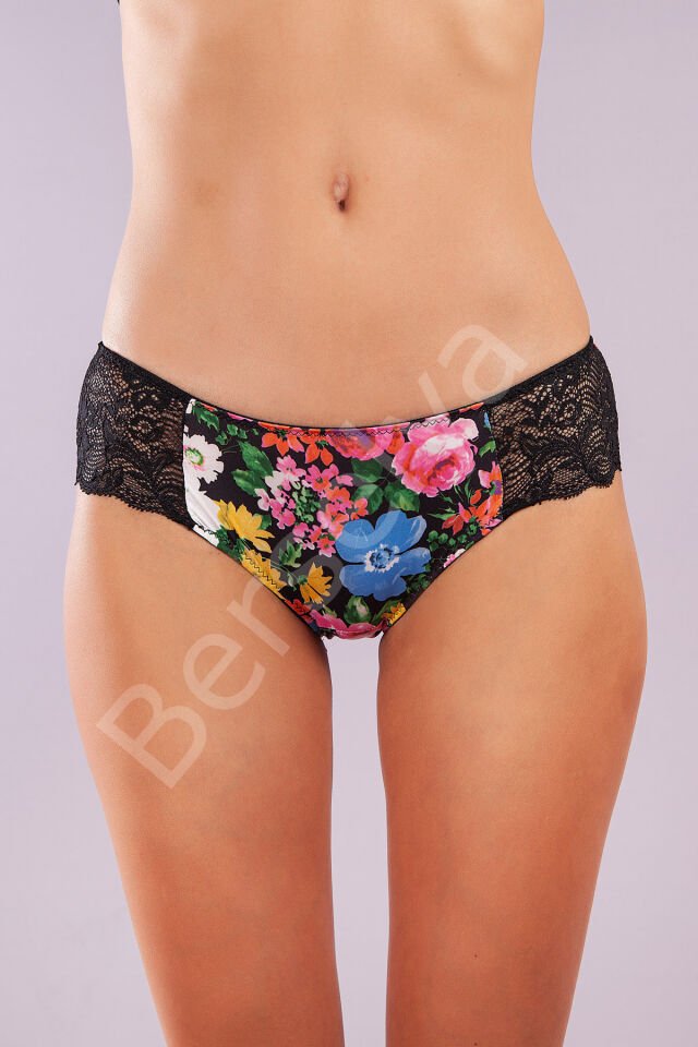 Garden Boy Short, Kadın Dantelli Çiçek Baskılı Şort Külot