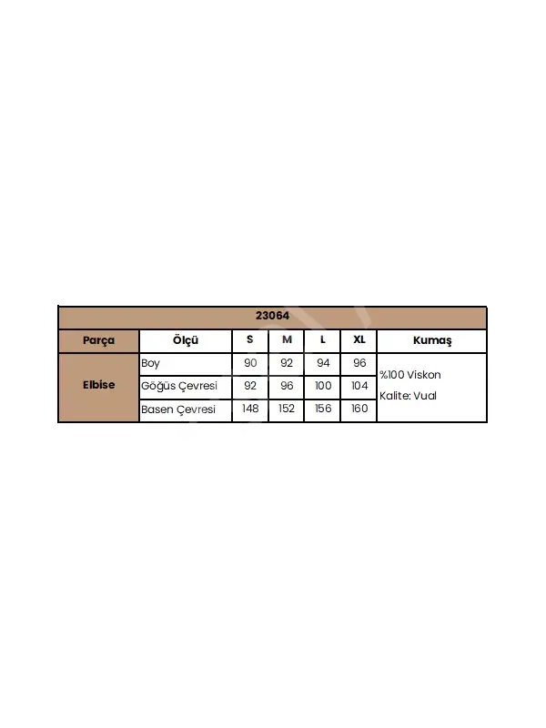 Etnik Desenli Truvakar Kollu V Yaka Elbise