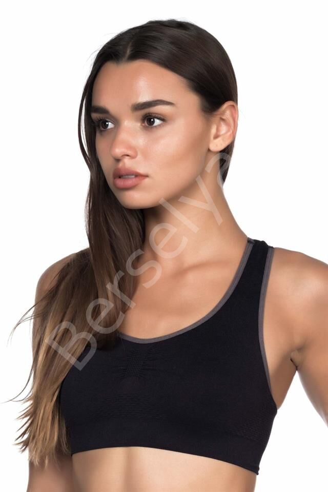 Siyah-antrasit Emay 4024 Double Sütyen Korse