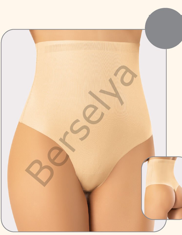 Miss Flex Ten Lazer Kesim Yüksek Bel String 6005