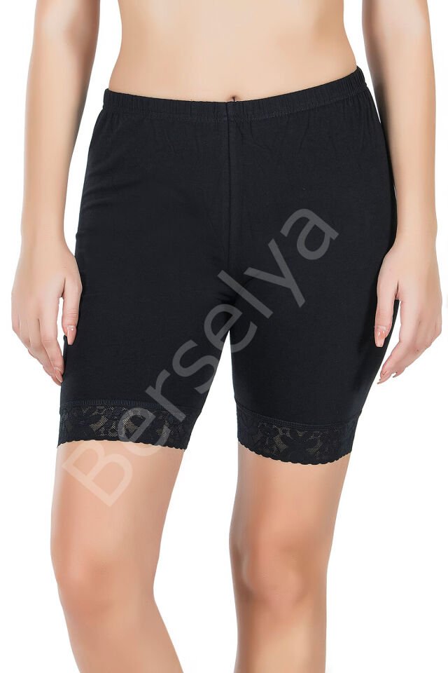 Paçası Dantelli Dizüstü Kadın Tayt 415