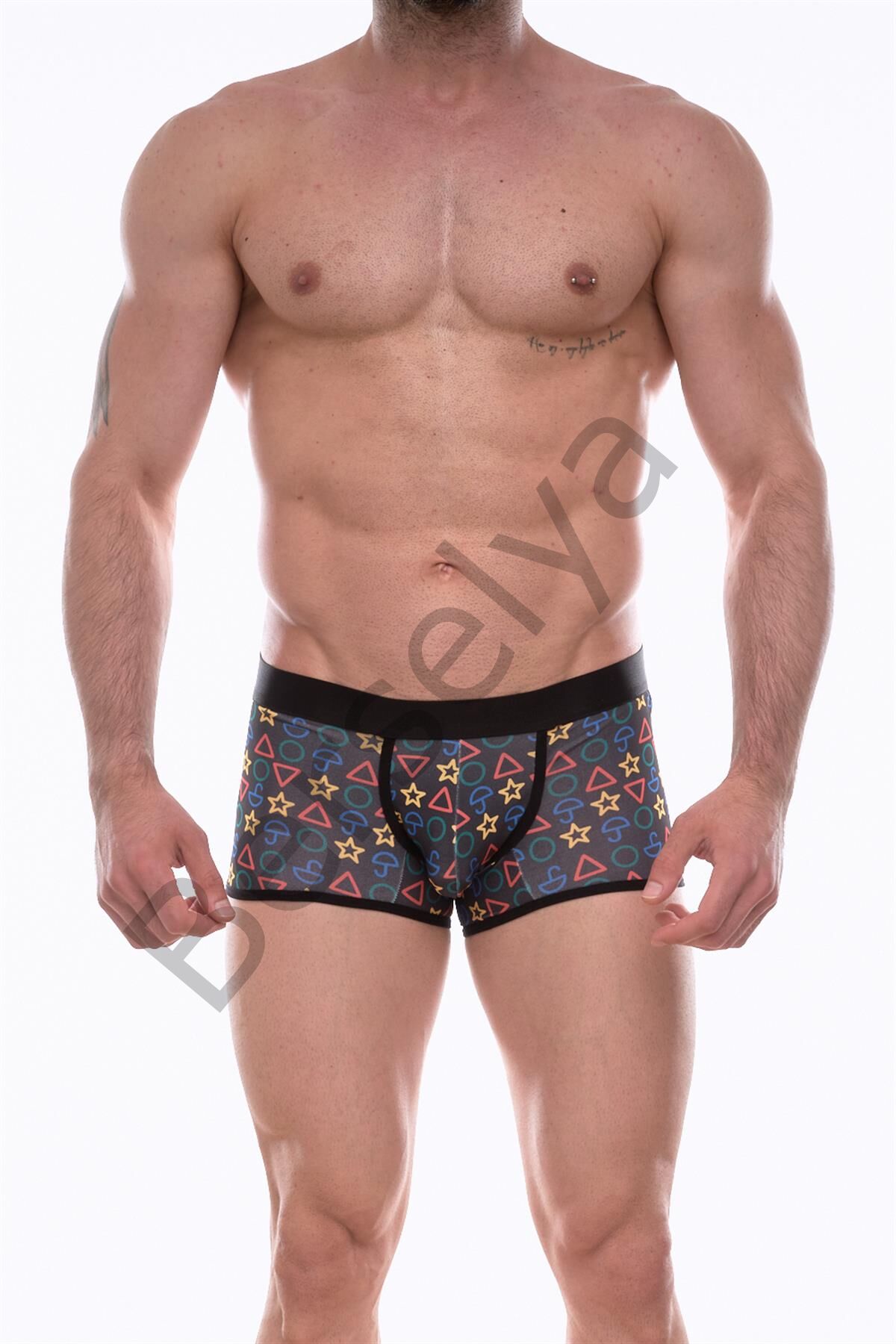 Don Moris Erkek  Desenli Mini Boxer