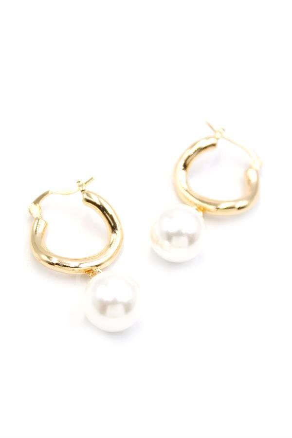 İnci Küpe - Altın