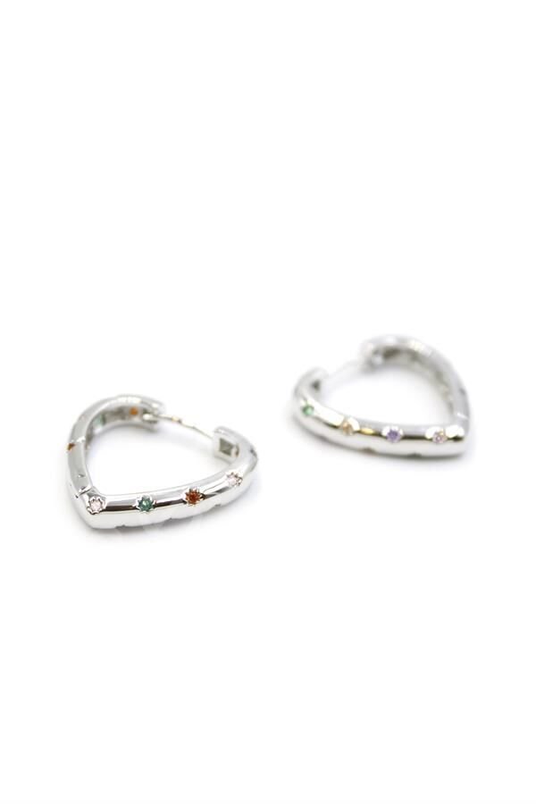 Kalp Küpe - Gümüş